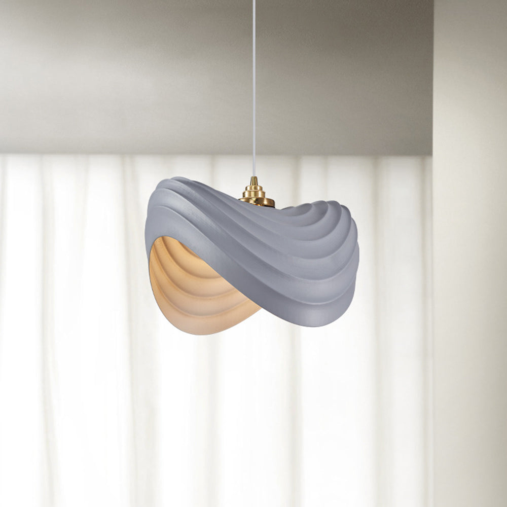 Ritta Nórdica Geométrica Metal/Resina LED Lámpara Colgante Blanca