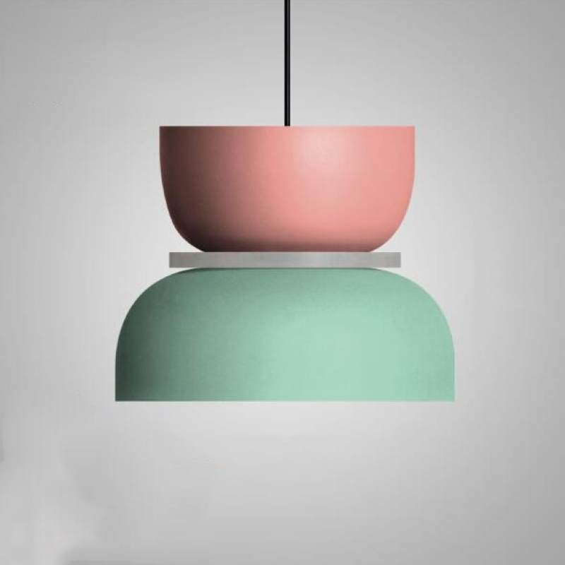Valentina Moderna Domo LED Metal Lámpara Colgante Multicolor