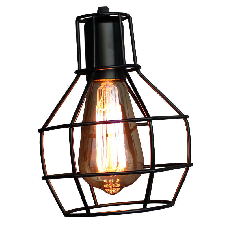 Silva Vintage Industrial LED Aplique de Pared Bronce/Negra