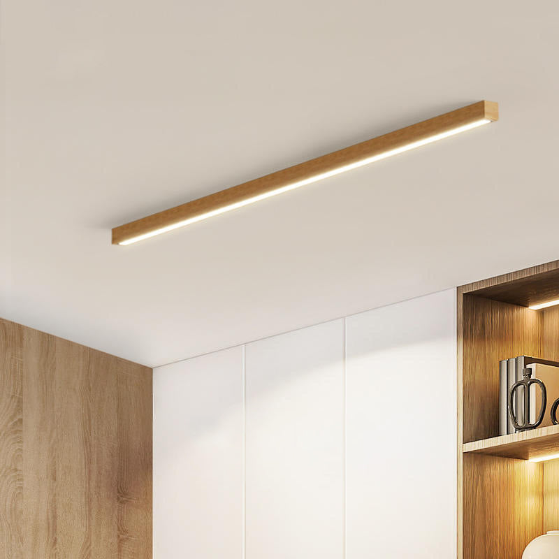 Arisha Moderna Lineal Madera/Acrílico Lámpara de Techo Madera