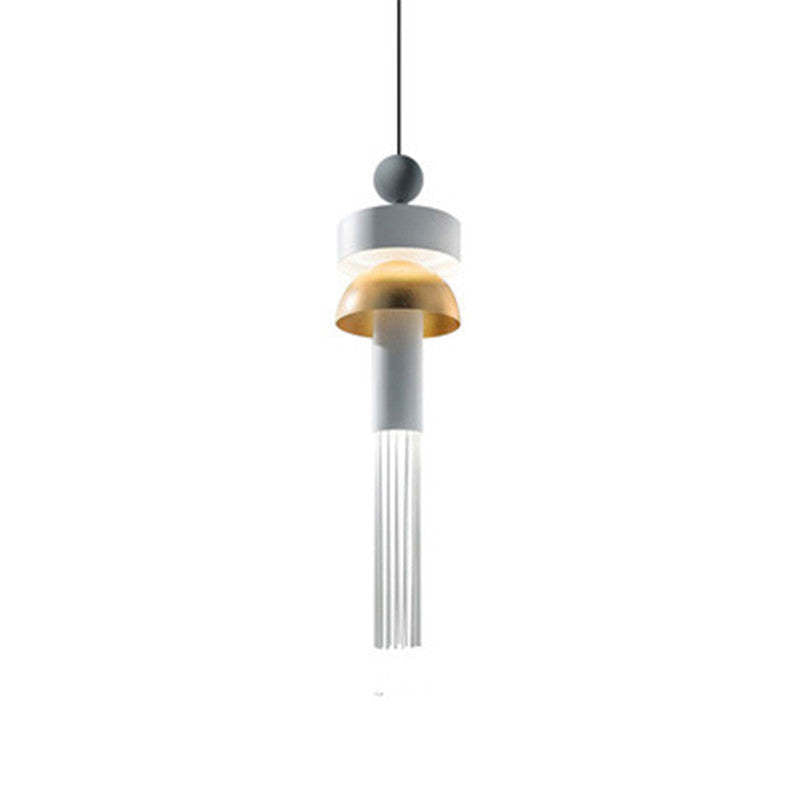 Valentina Moderna Geométrica Metal Lámpara Colgante Azul/Gris
