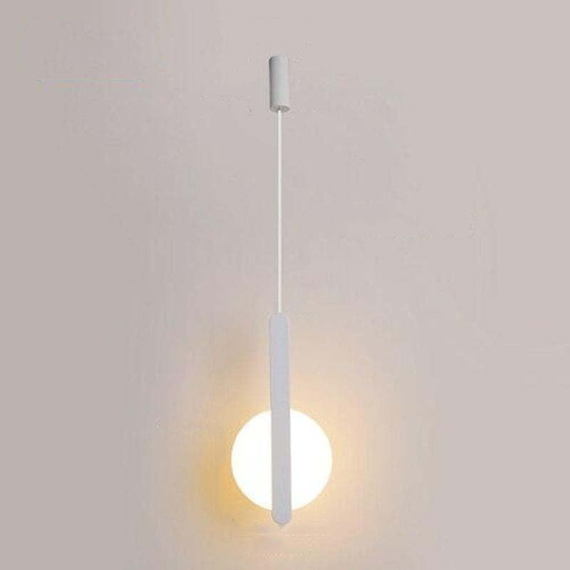 Arisha Minimalista Anillo Metal/Acrílico LED Lámpara Colgante Negra