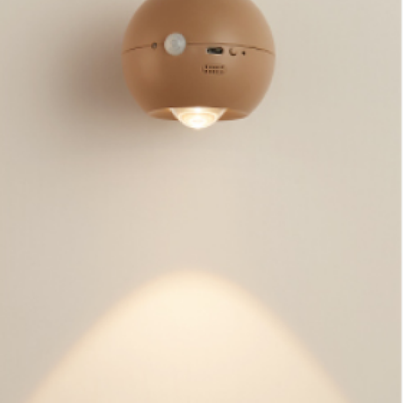 Modern Minimalita Bola Aplique de Pared Marrón/Gris/Naranja