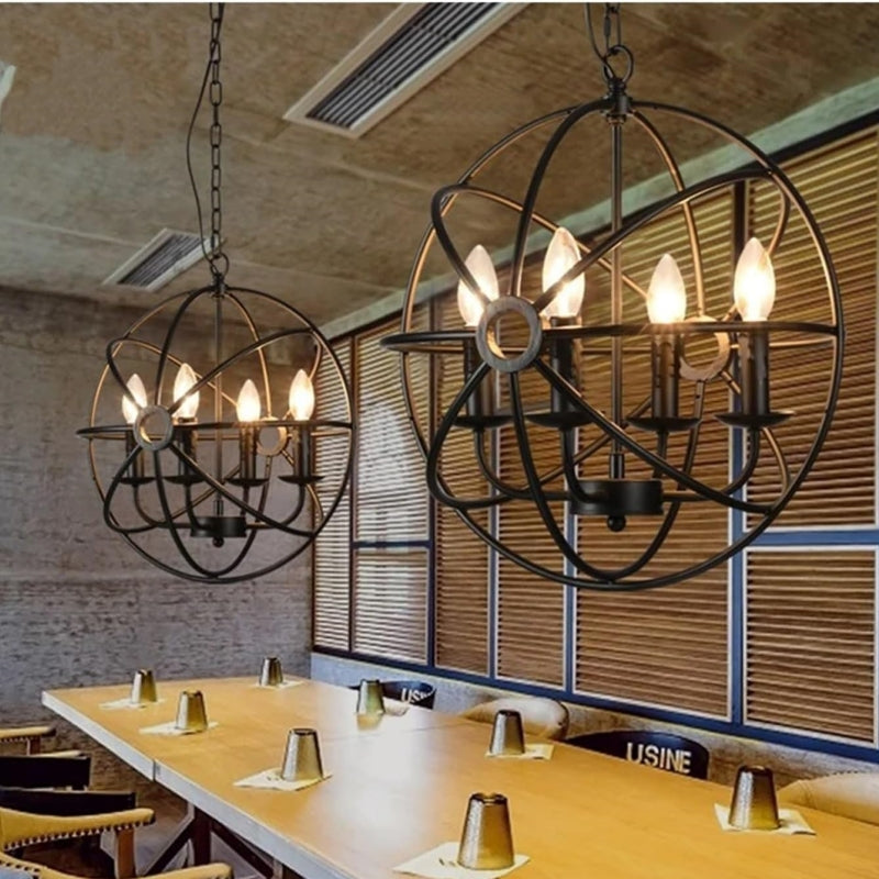 Silva Americano Lámparas de Araña Metal Salón Dormitorio Restaurante