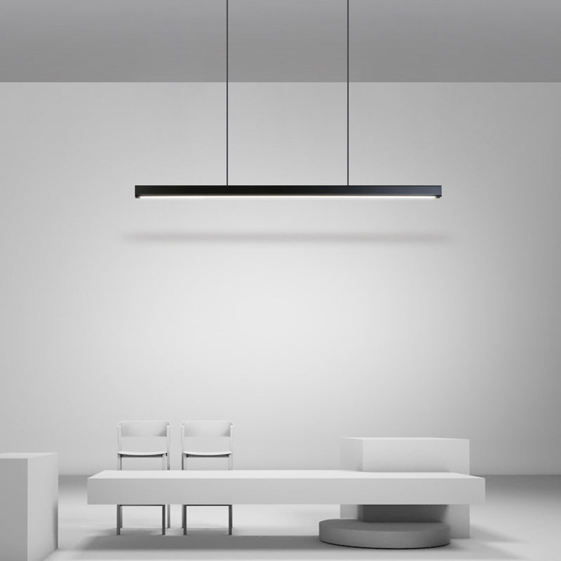 Arisha Minimalista lineal Metal/Madera Lámparas Colgantes Negra/Blanca