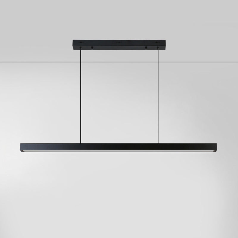 Arisha Minimalista lineal Metal/Madera Lámparas Colgantes Negra/Blanca
