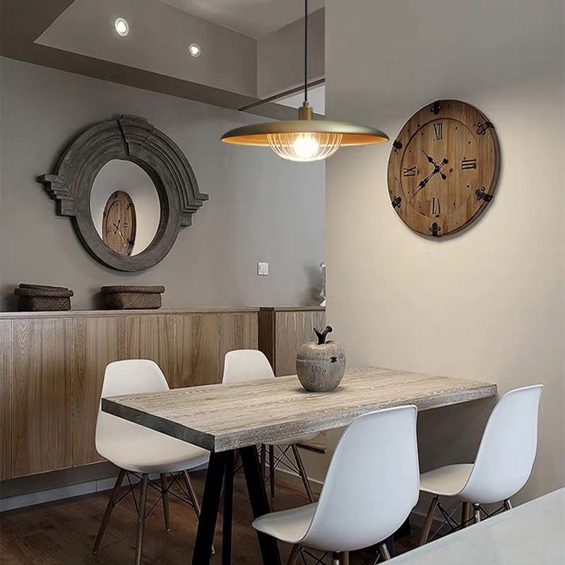 Arisha Moderna Diseño Metal Lámpara Colgante Ora/Gris/Marrón/Madera/Negra