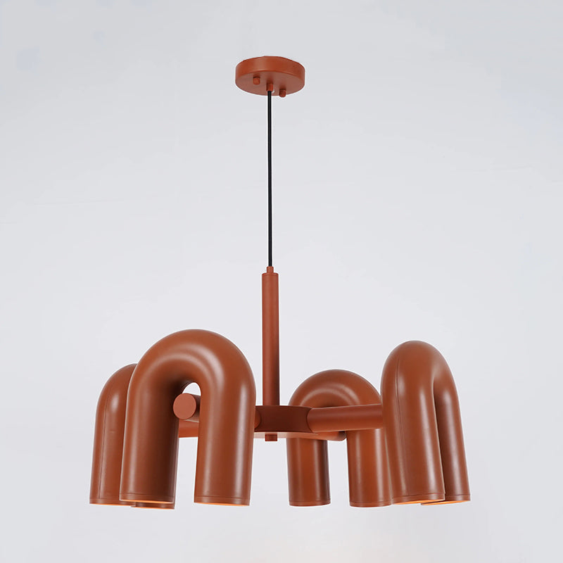 Arisha Nórdica Diseño Modernas Nórdica Diseño Metal Lámpara Colgante Negro/Gris/Naranja