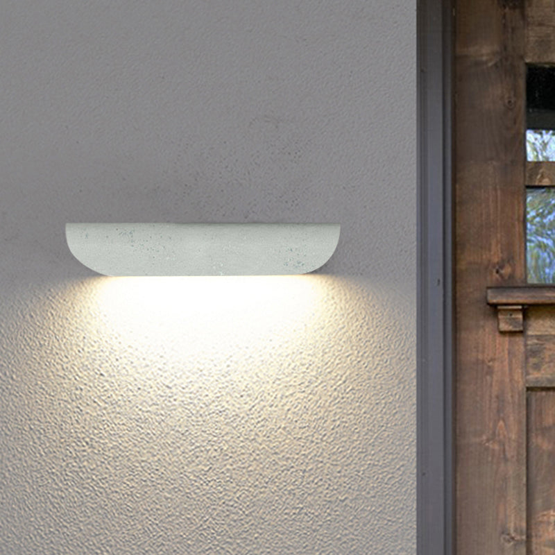 Auer Moderno Flexión Metal LED Aplique de Pared Exterior Negro/Blanco