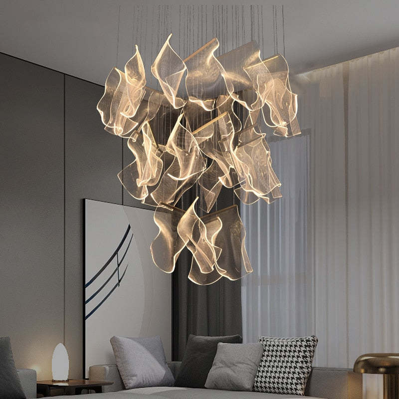 Kristy Moderna Decorativa Cristal Lámpara Colgante Dorada