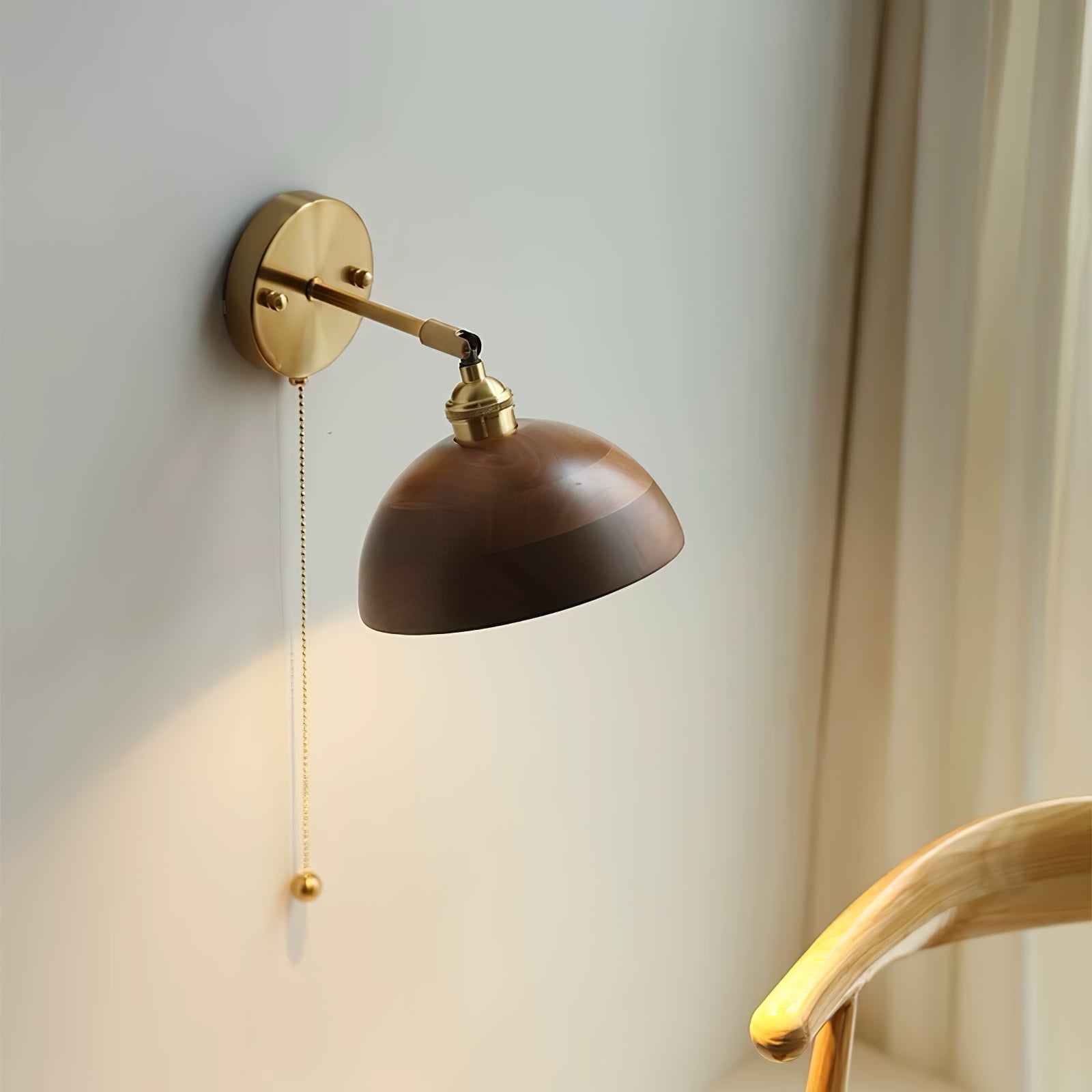 Muto Lámpara de Pared Vintage con Interruptor de Cadena