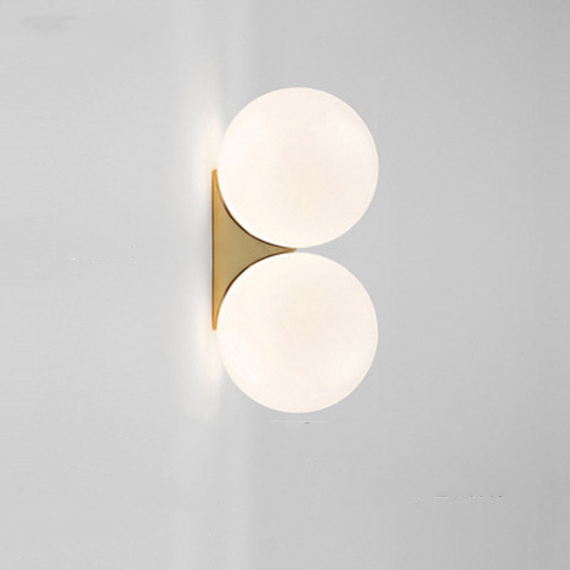 Valentina Simple Interior Aplique Metal Vidrio Salón Dormitor