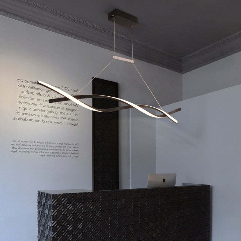 Arisha Moderna Geométrica Metal Lámpara Colgante Negra/Gris