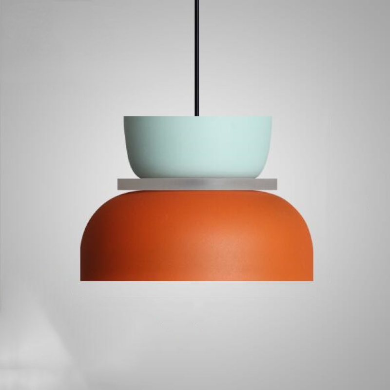 Valentina Moderna Domo LED Metal Lámpara Colgante Multicolor