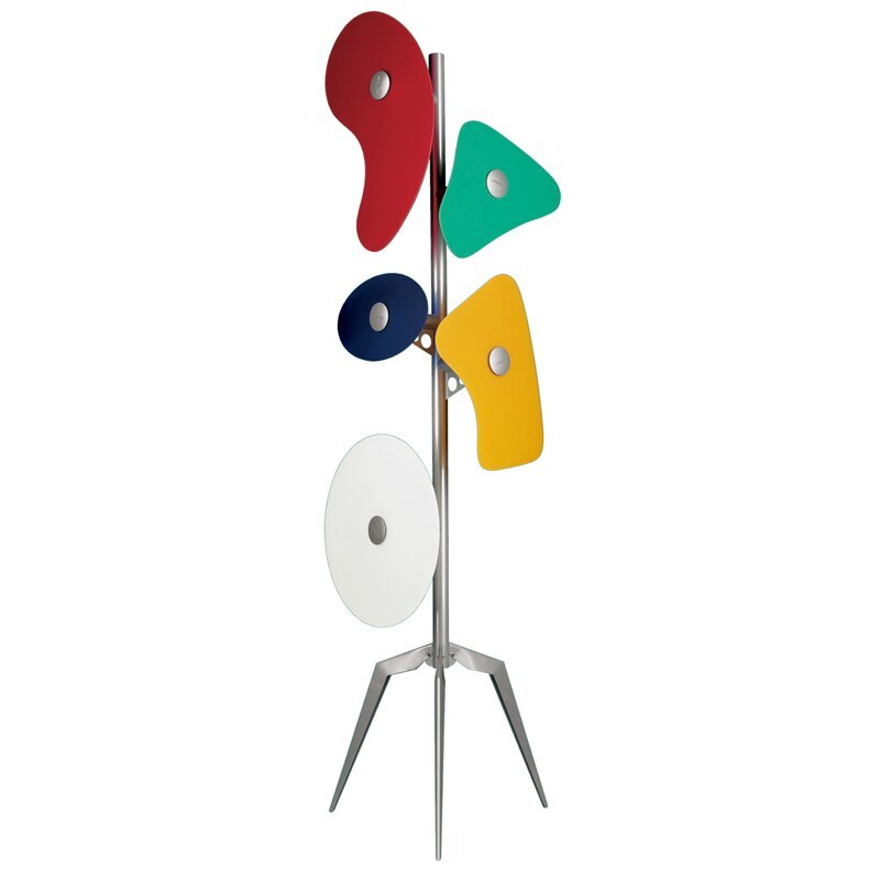 Morandi Modern Geométrico Metal LED Lámpara de Pie Blanca
