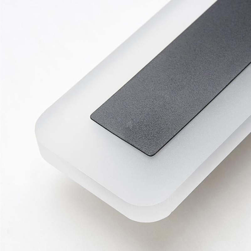 Ray Moderna Lineal Metal Aplique de Pared Exterior Negra