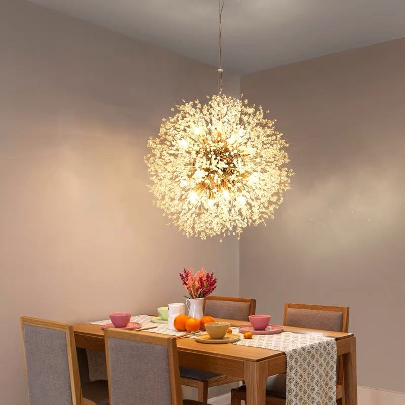 Arisha Lámpara Colgante Moderna Luja Cristal/Metal Ora/Croma