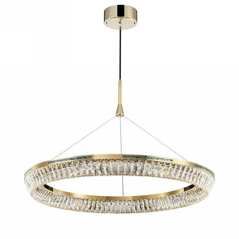 Kristy Candelabro/Lámpara Colgante Metal Cristal