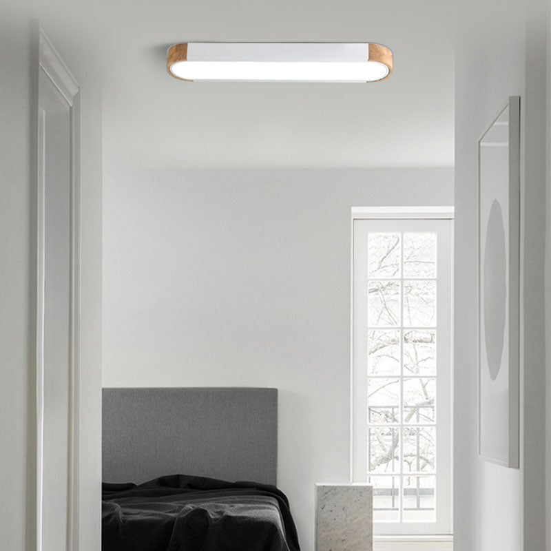 Valentina Nordic LED Madera Lámpara de Techo Blanca/Gris/Verde
