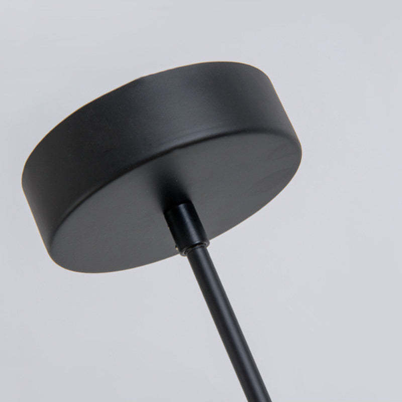 Avi Minimalista Lineal Metal Lámpara Colgante Negra