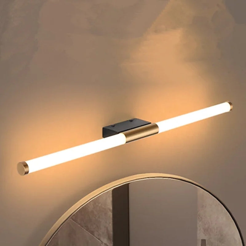 Arisha Minimalista Lineal Metal/Acrílico Aplique de Pared Blanco