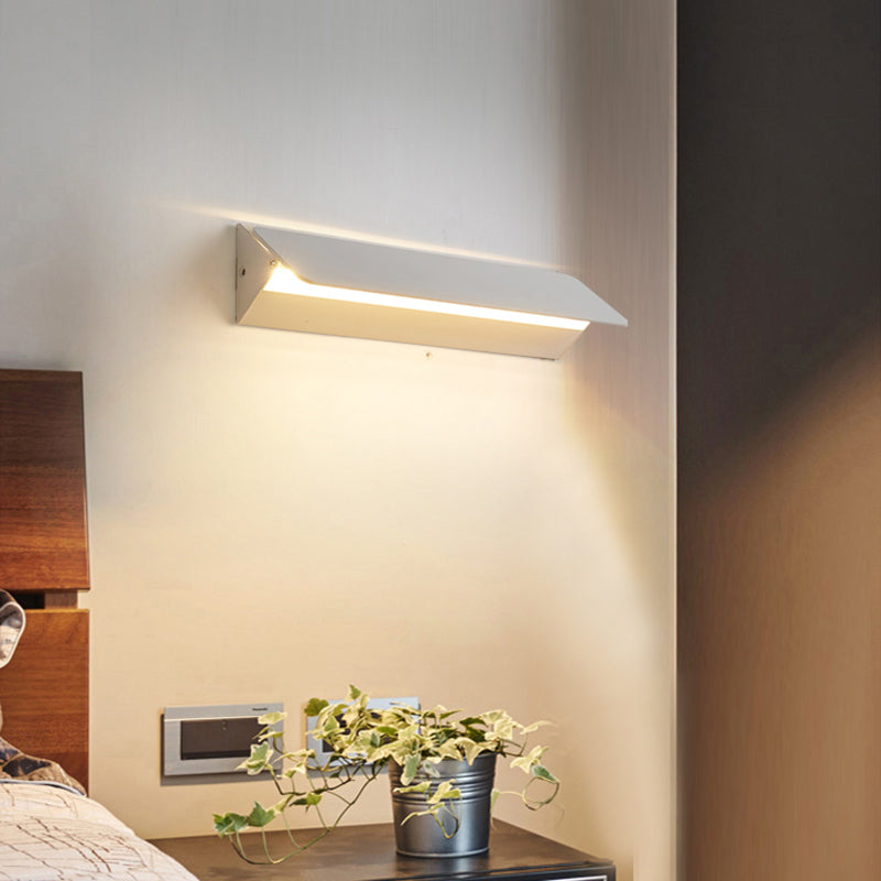 Ray Moderno LED Rectangular Aplique de Pared Interior Blanco