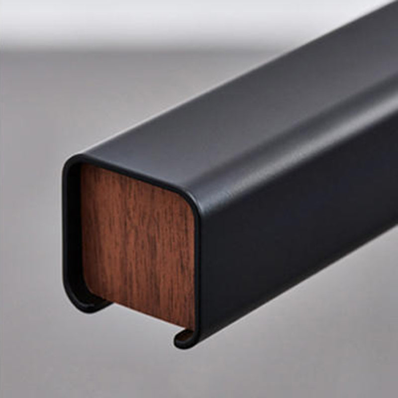 Arisha Minimalista lineal Metal/Madera Lámparas Colgantes Negra/Blanca