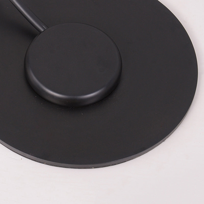 Mira Moderna Geométrica Metal LED Lámpara de Pie Negra