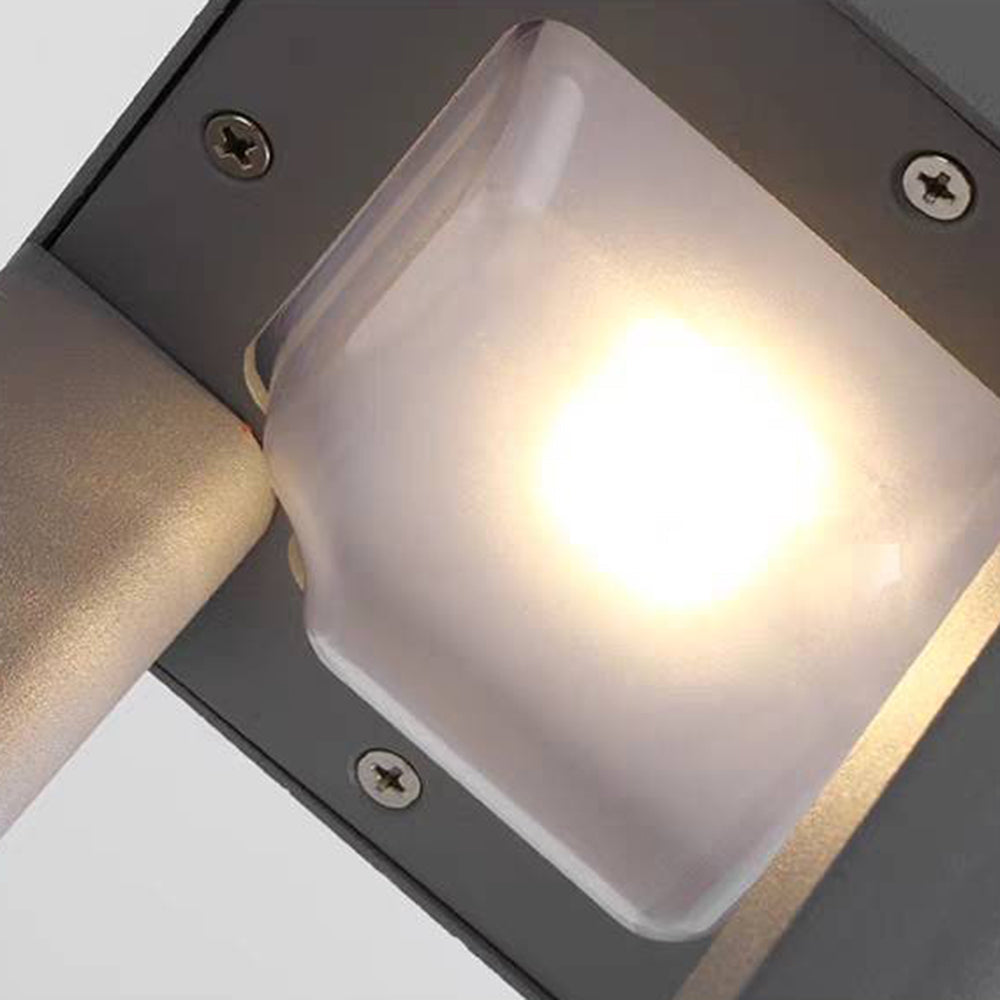 Ray Lámpara De Pie Exterior Moderno Metal Acrílico