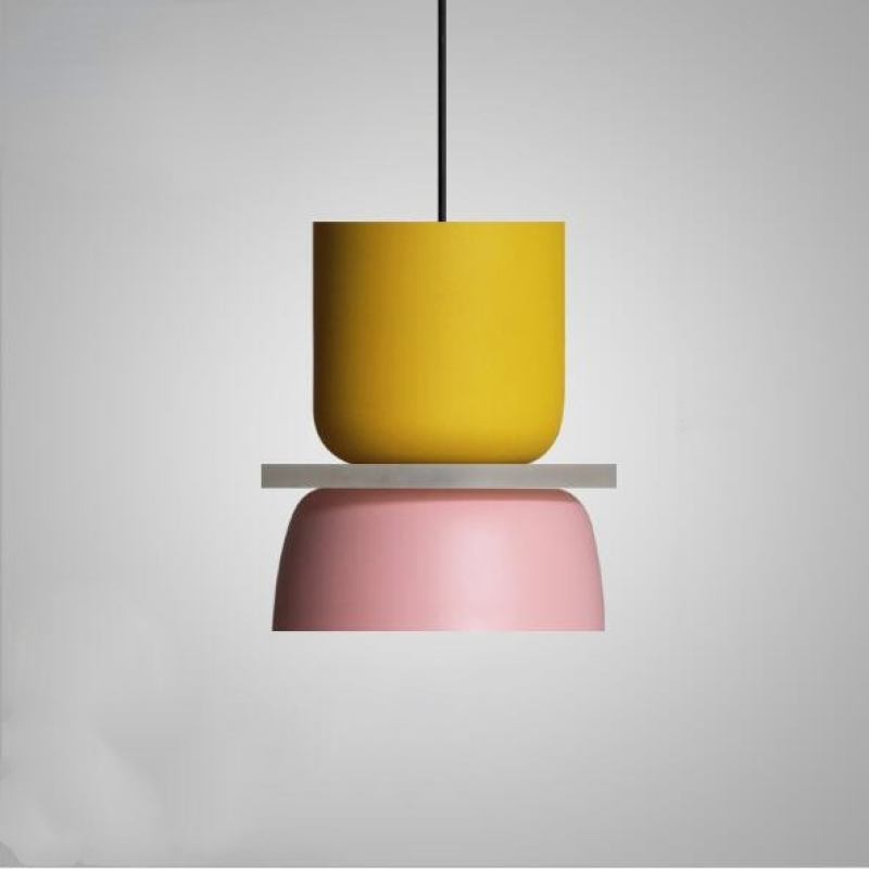 Valentina Moderna Domo LED Metal Lámpara Colgante Multicolor