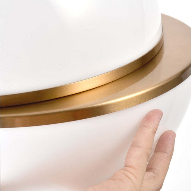 Arisha Moderna Bola LED Metal/Acrylic Lámpara Colgante Blanca