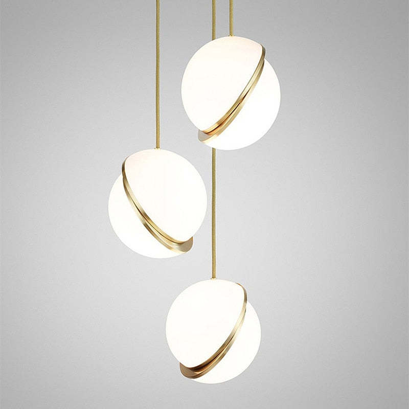 Arisha Moderna Bola LED Metal/Acrylic Lámpara Colgante Blanca