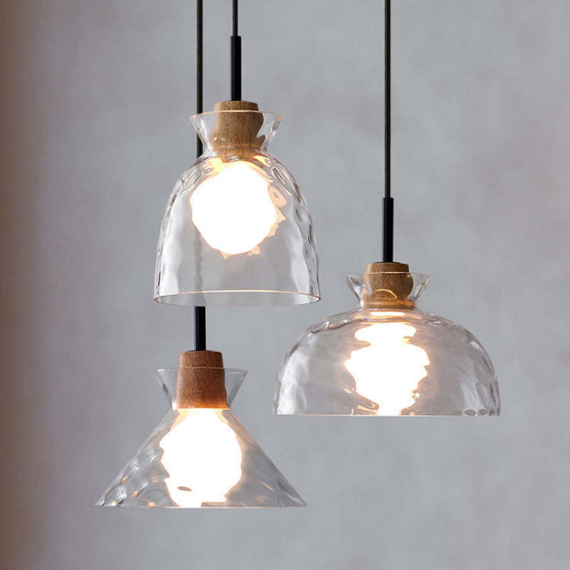 Arisha Minimalista Geométrica Lámpara Colgante Transparente