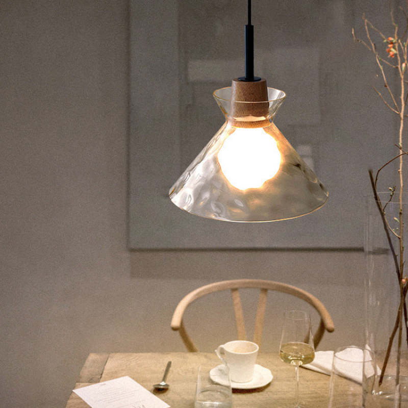 Arisha Minimalista Geométrica Lámpara Colgante Transparente