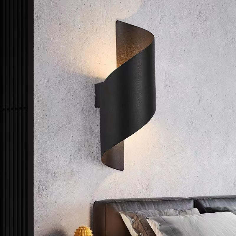 Ray Moderno Diseño Metal/Acrílico LED Aplique de Pared Blanco/Negro/Dorado