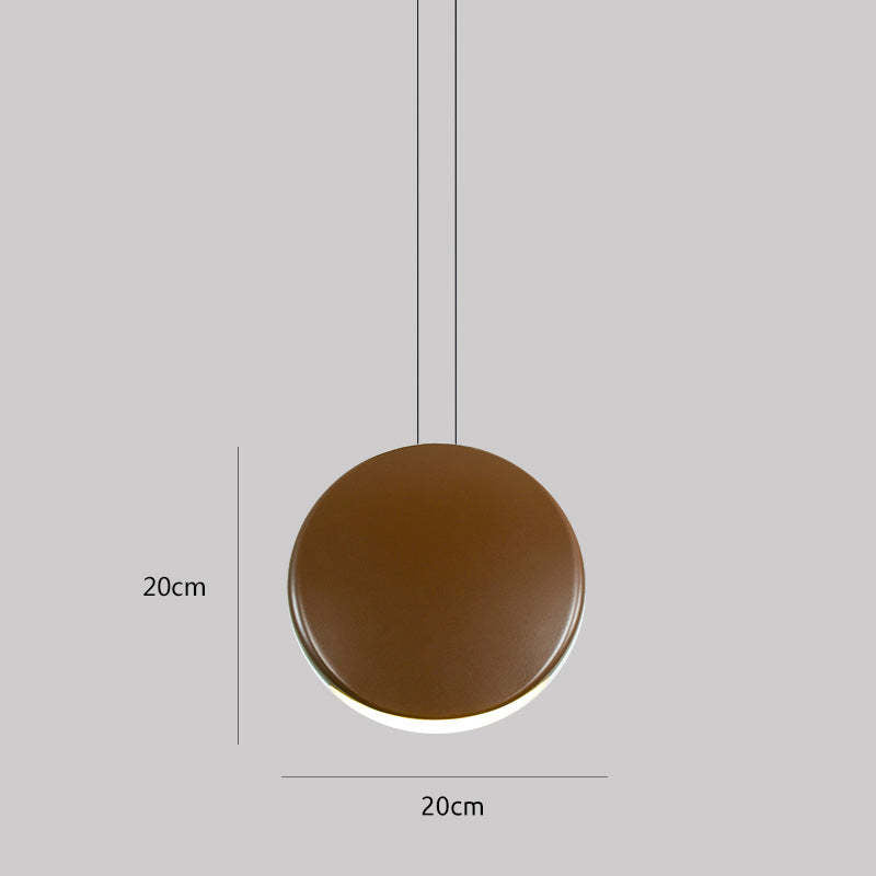 Arisha Minimalista Orbicular Metal Lámpara Colgante Blanca