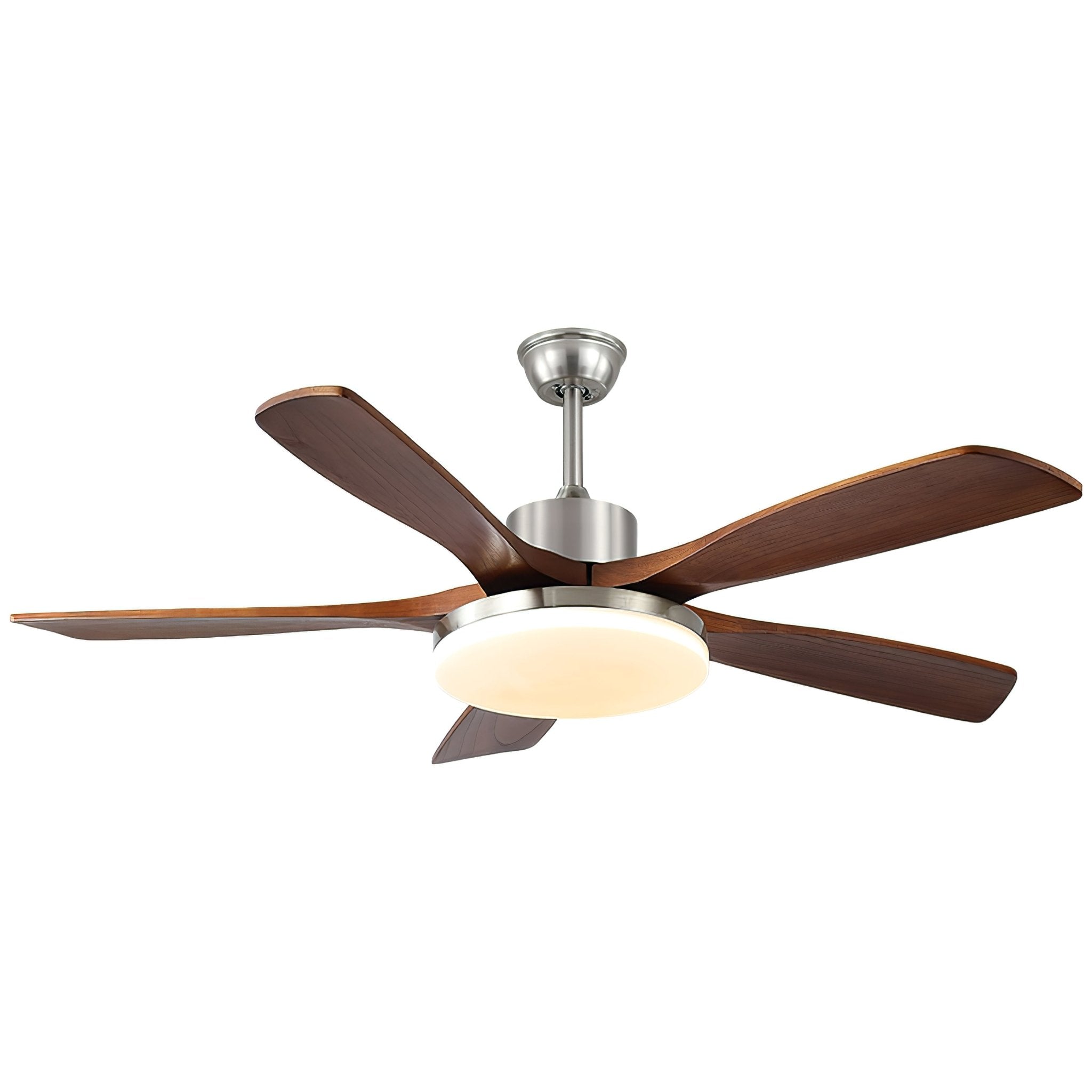 Lámpara ventilador de techo Orvian con mando a distancia para velocidad y luz