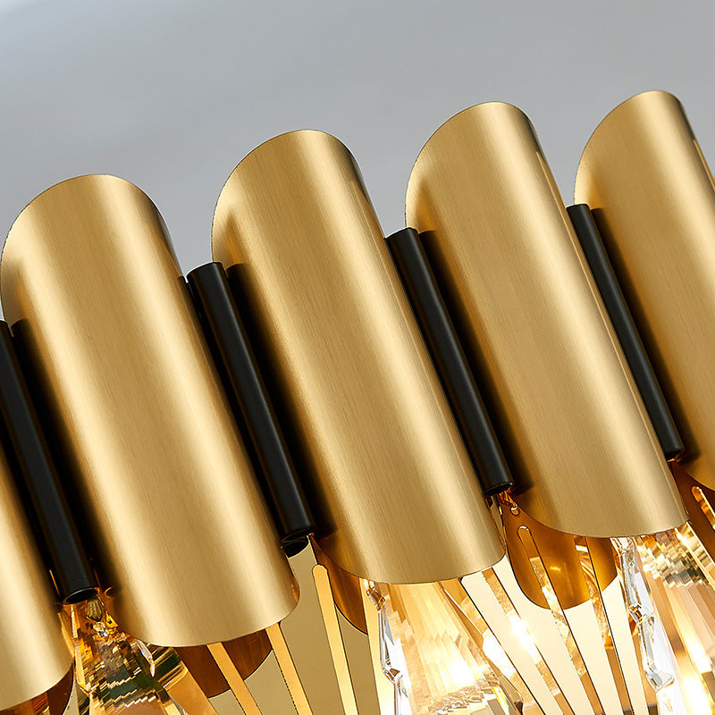 Kristy Moderna Luja Redonda Metal Lámpara de Araña