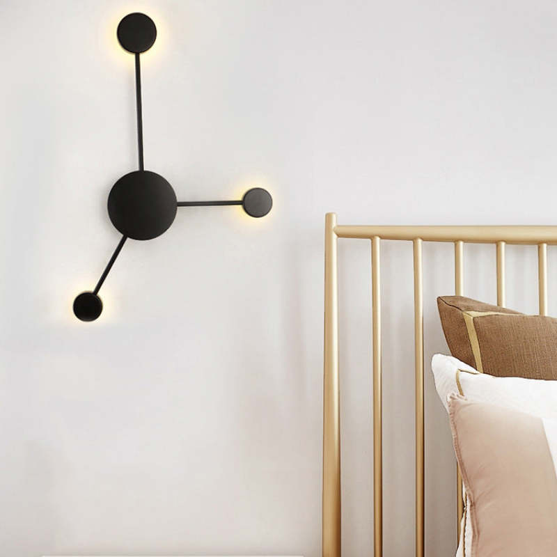 Arisha Moderno Multiple Metal Aplique de Pared Negro