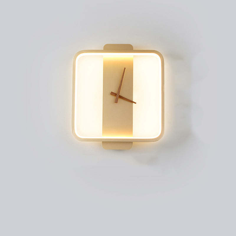 Nordic Decorativo Reloj Metal Aplique de Pared Dorado/Negro