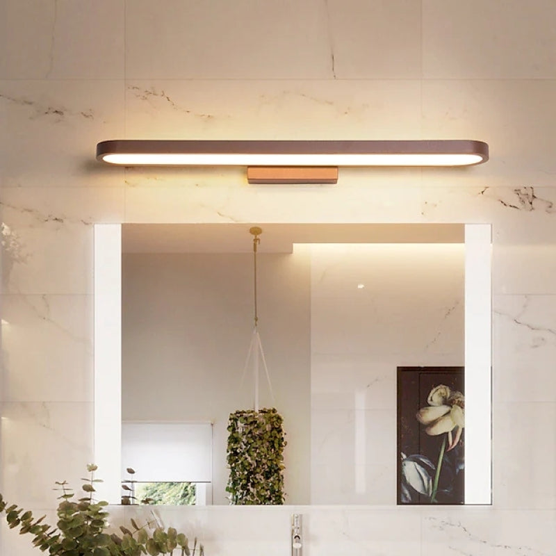 Arisha Moderno Minimalista Lineal Aplique de Pared Marrón/Negro