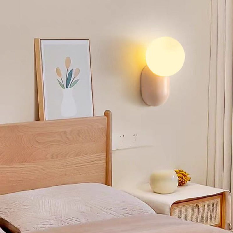 Valentina Moderno LED Lámpara de Pared Vidrio Resina Dormitorio