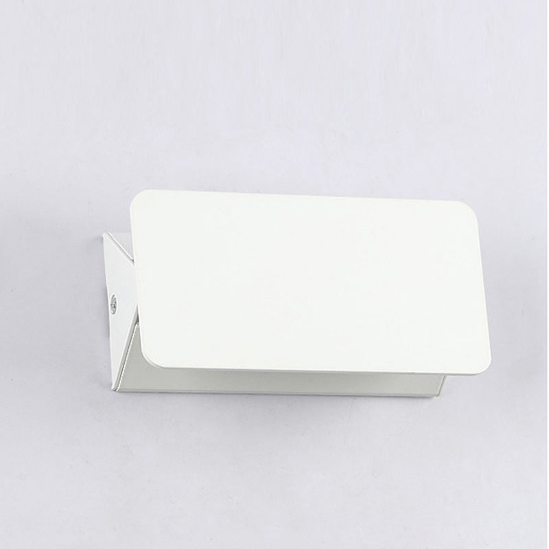 Ray Moderno LED Rectangular Aplique de Pared Interior Blanco