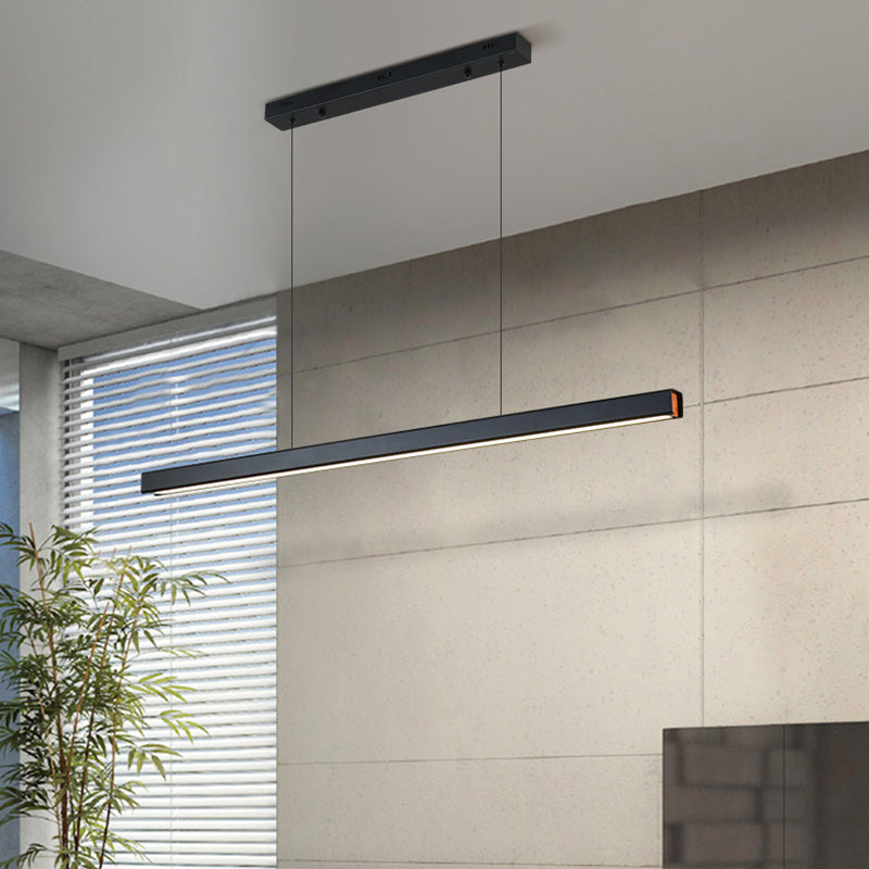 Arisha Minimalista lineal Metal/Madera Lámparas Colgantes Negra/Blanca