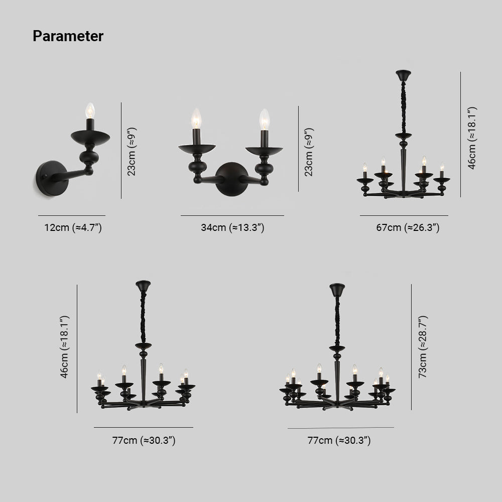 Silva Diseño Circulo Metal/Vidrio Lámpara colgante,Negra