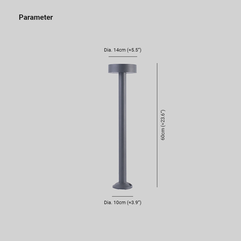 Ray Moderna Lámpara de Pie Exterior Metal Vidrio Patio