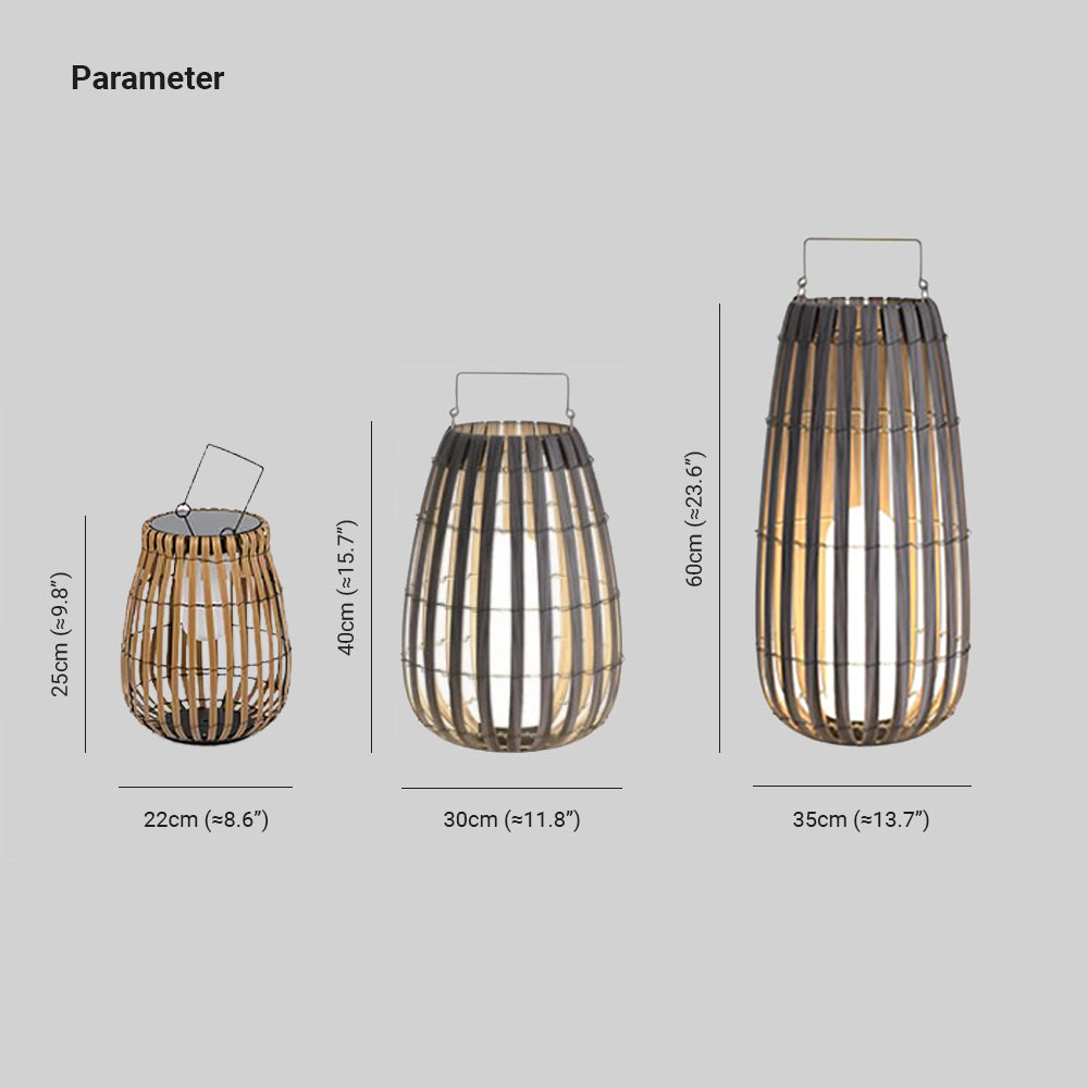 Ray Moderno Metal Solar Cable Lámpara De Pie Exterior