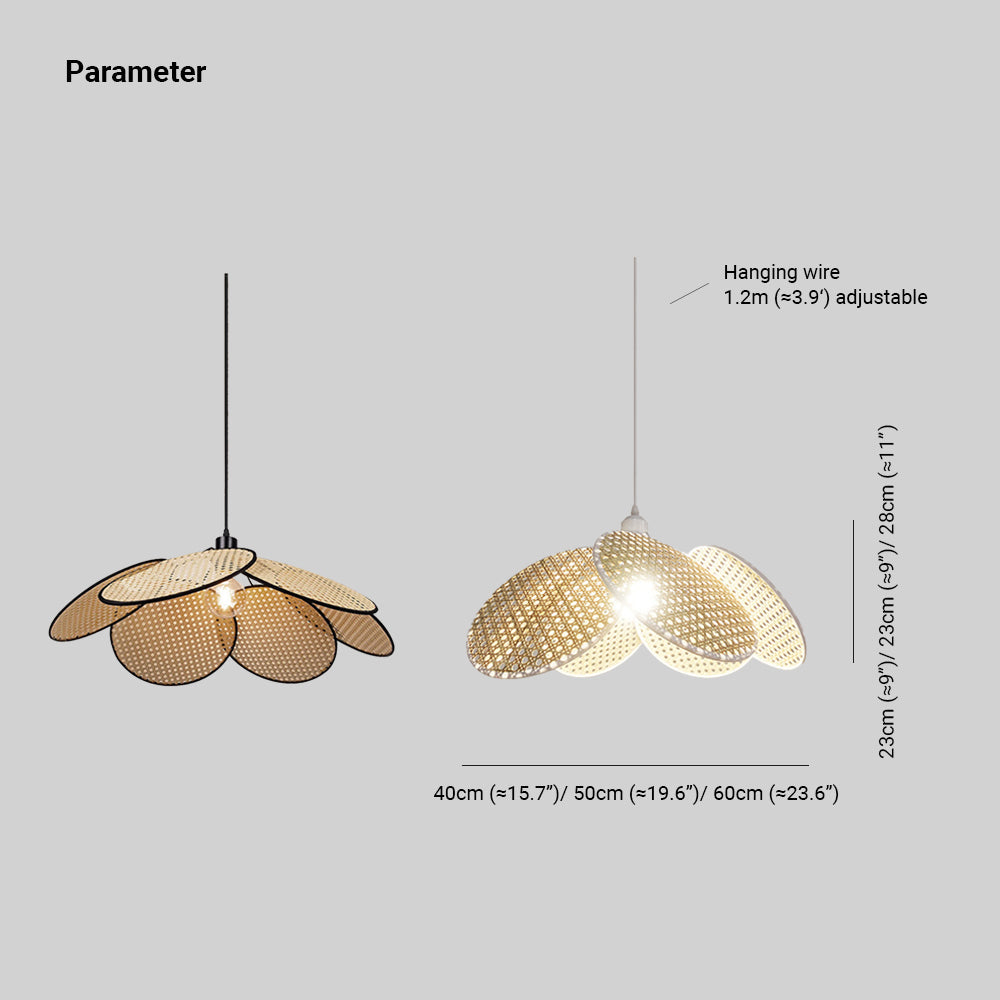 Ritta Vintaje Irregular Metal/Rota Lámpara Colgante Negra/Blanca
