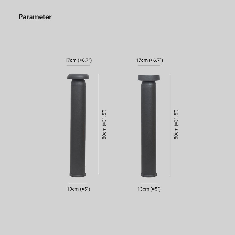 Ray Moderno Cilíndrico Metal Lámpara De Pie Exterior