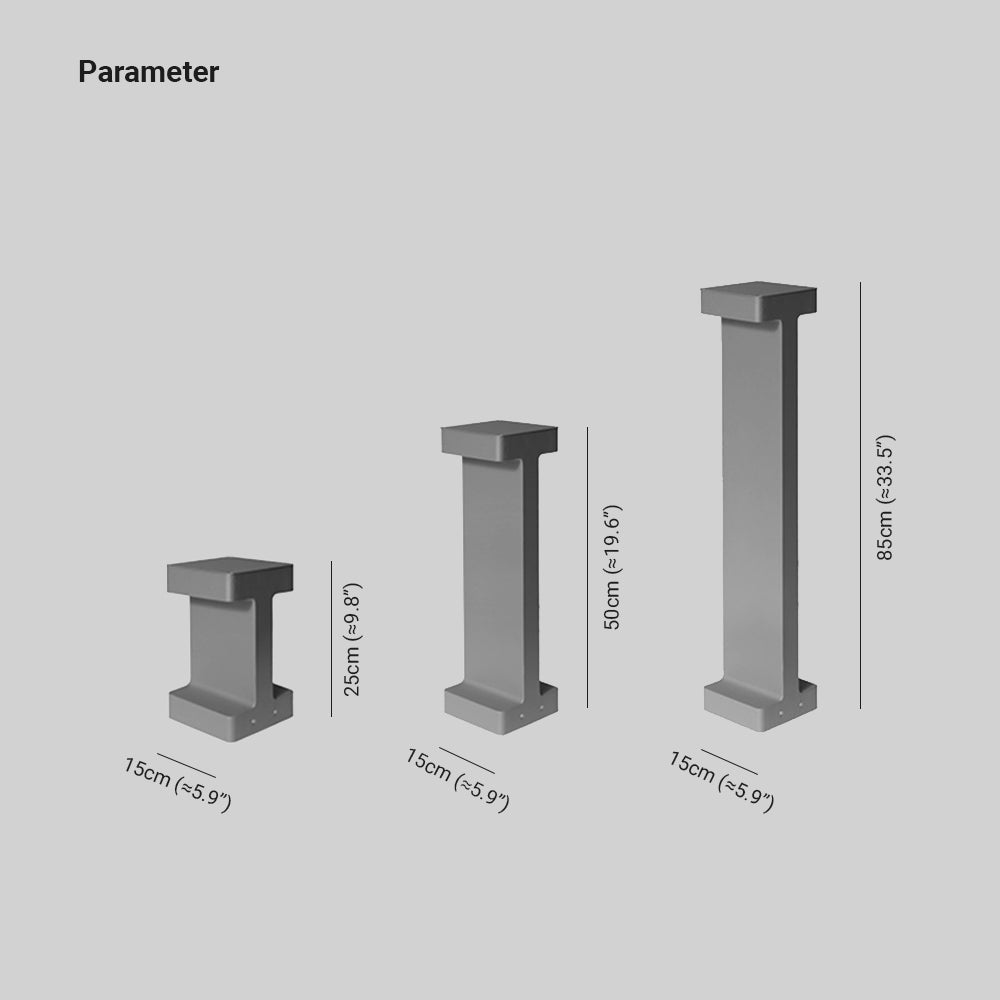 Ray Moderna Lámpara de Pie Exterior Metal Vidrio Patio